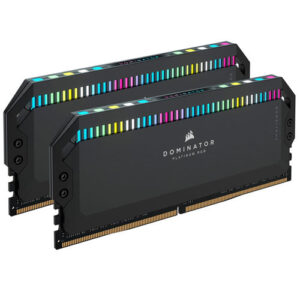CORSAIR DOMINATOR PLATINUM RGB 32GB (2X16GB) DDR5 5200MHZ C40 MEMORY KIT – BLACK