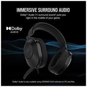 CORSAIR HS65 SURROUND WIRED GAMING HEADSET-CARBON