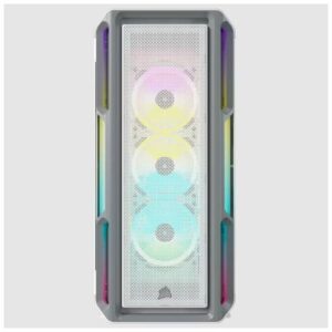 CORSAIR ICUE 5000T RGB TEMPERED GLASS MID-TOWER ATX CASE – WHITE