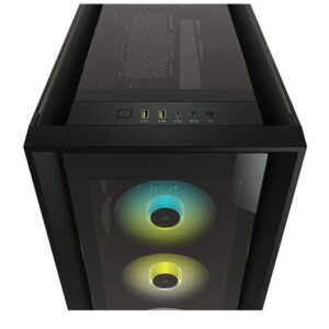 CORSAIR ICUE 5000X RGB TEMPERED GLASS MID-TOWER ATX CASE – BLACK