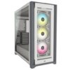 CORSAIR ICUE 5000X RGB TEMPERED GLASS MID-TOWER ATX CASE – WHITE
