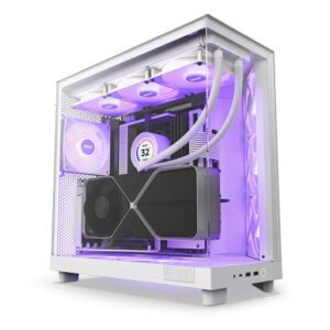 NZXT H6 FLOW RGB EDITION ATX MID TOWER WHITE CASE