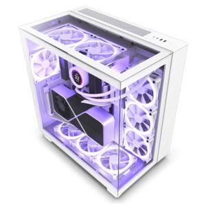 NZXT H9 ELITE EDITION RGB ATX MID TOWER PREMIUM WHITE CASE