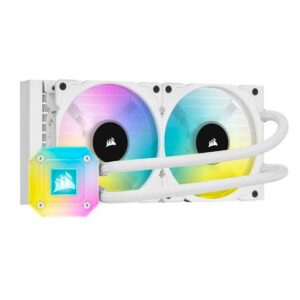 CORSAIR ICUE H100I ELITE CAPELLIX XT 240MM LIQUID COOLER – WHITE