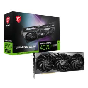 MSI GEFORCE RTX 4070 TI SUPER GAMING X 16GB GDDR6X SLIM GRAPHICS CARD
