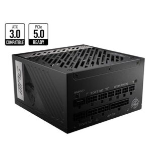 MSI MPG A1000G PCIE5 1000 WATT 80 PLUS GOLD CERTIFIED FULLY MODULAR POWER SUPPLY