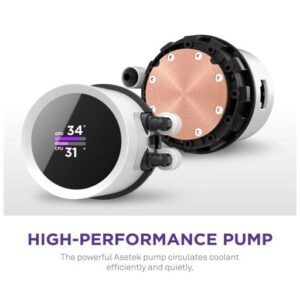 NZXT KRAKEN 360 (360MM) RGB CPU LIQUID COOLER WITH LCD DISPLAY WHITE