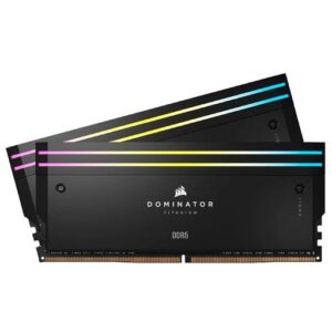 CORSAIR DOMINATOR TITANIUM RGB 32GB (2X16GB) DDR5 6400MHZ INTEL XMP MEMORY
