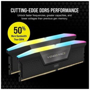 CORSAIR VENGEANCE RGB 32GB (2X16) DDR5 DRAM 6000MHZ AMD EXPO MEMORY