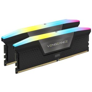 CORSAIR VENGEANCE RGB 64GB (2X32) DDR5 DRAM 6000MHZ AMD EXPO MEMORY