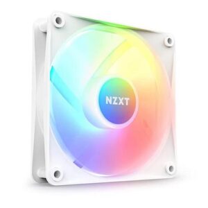 NZXT F120 RGB CORE – 120MM HUB-MOUNTED RGB FAN – SINGLE PACK (WHITE)