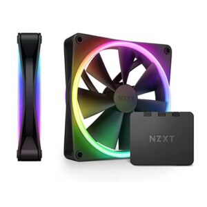 NZXT F140 RGB DUO 140MM DUAL SIDED TWIN PACK RGB FAN WITH RGB CONTROLLER – BLACK